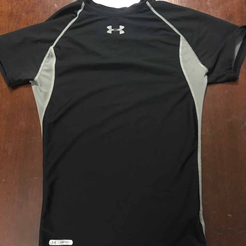 Under Armour Metal black/gray HeatGear T-Shirt